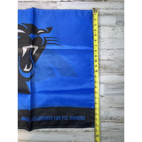 Carolina Panthers PSL Owners Flag Banner 22x35 New Reversible Official NFL - Picture 2 of 6